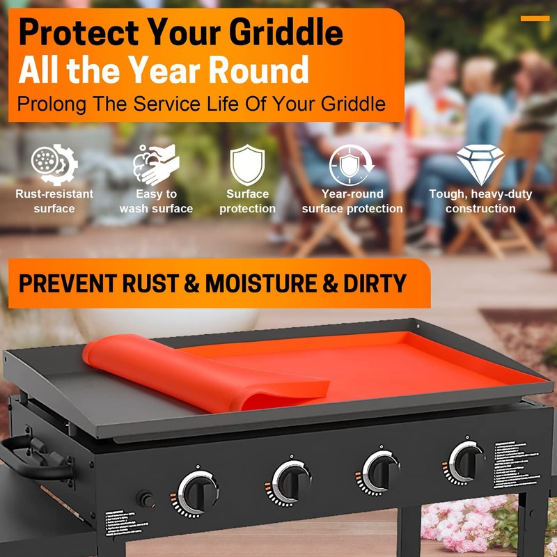 Griddle Mat Silicone Grill Cover Protective Grill Cover BBQ Grill