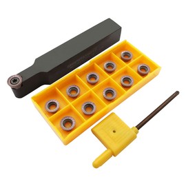 ASZLBYM 11 piezas RPMT10T3 MOE R5 de carburo indexable para fresado de hoja con 5/8 pulgadas SRDPN1616H10 de carburo indexable para herramientas de corte de torno de metal