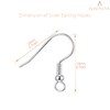 BEADNOVA Fish Hook Earring Hooks 150pcs Earring Findings with Backs