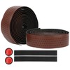 2Pcs Cycling PU Leather EVA Handlebar Belt Road Bike AntiSlip