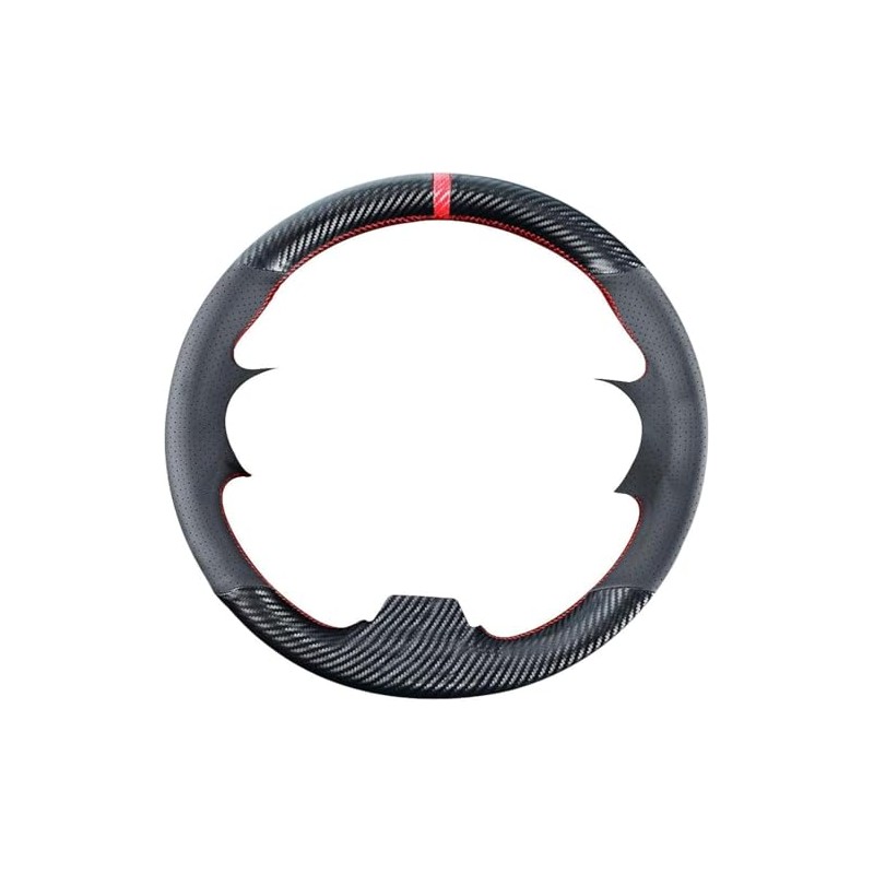 Carkooler DIY Stitching Carbon Fiber Steering Wheel Cover for Honda
