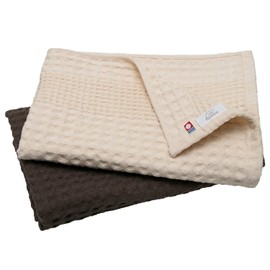 Imabari Towel, Certified Bath Towel, Hiorie, Waffle Towel, Set of 2, Assorted, 2 Colors, 01, Made in Japan, Quick Drying, Kitchen Towel, Imabari Brand, Cotton, 100% Cotton