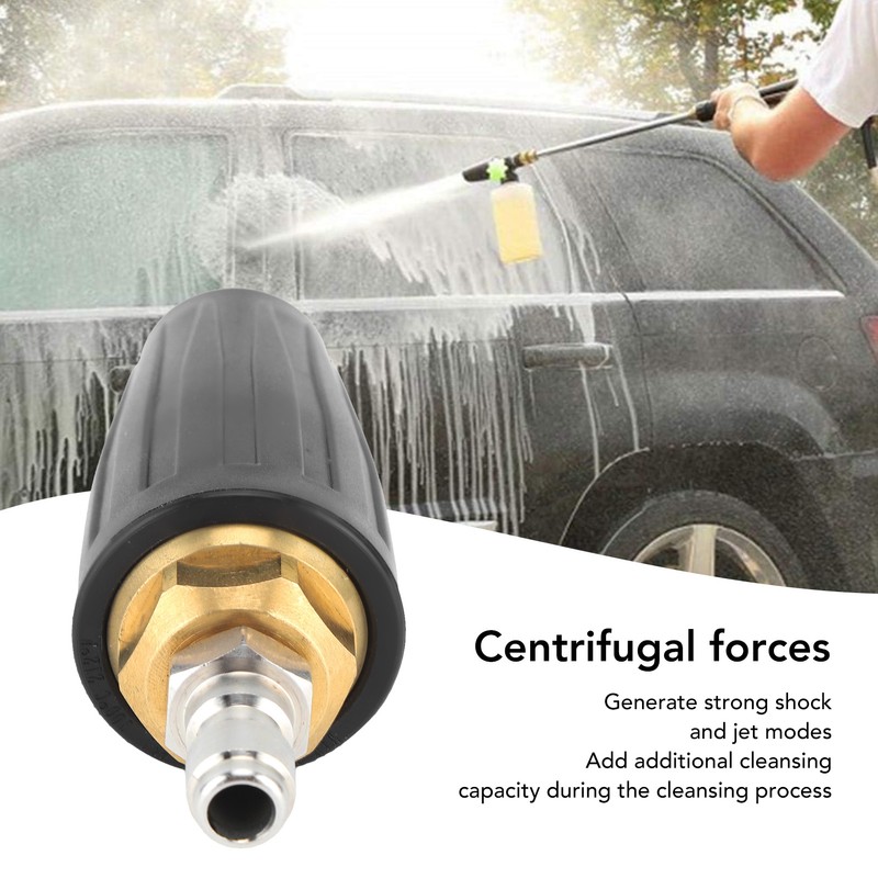 Pressure Washer Turbo Nozzle 1/4in Quick Connect Ceramic Core Copper