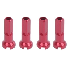 100Pcs Aluminum Alloy Bike Spoke Nipple 3 Colors Spoke Cover Nipple Cycling Accessory for Spokes with 2mm Inner Diameter (Red)