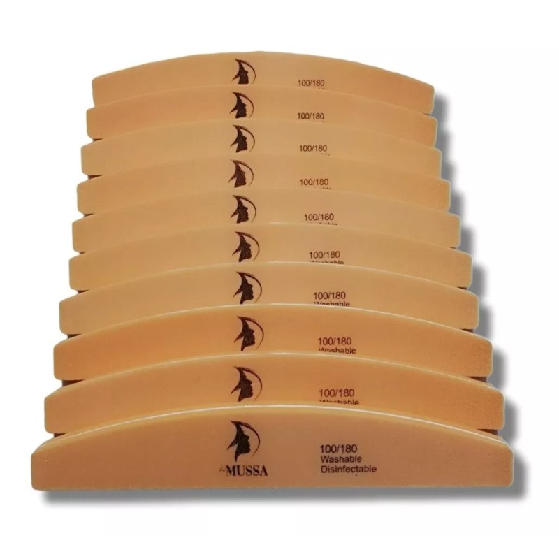 Mussa Paquete De 10 Limas Sponge 100/180 Mussa Para Uñas