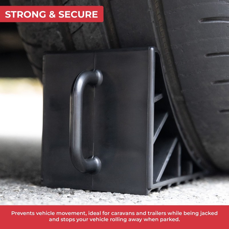 GADLANE Wheel Chocks - 2 Pack Caravan Chocks Brake Stoppers