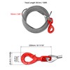 QWORK Heavy-Duty 3/8" x 100' Wire Rope Steel Core Winch