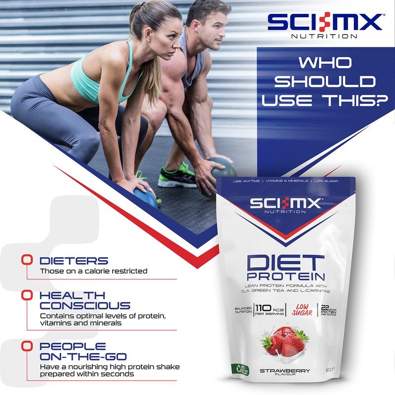 SCI-MX Diet Protein, High Protein, Low Sugar, Low Fat Lean