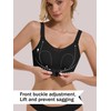 FIGKICKSEN Front Closure Bras for Women Wireless Support Push Up