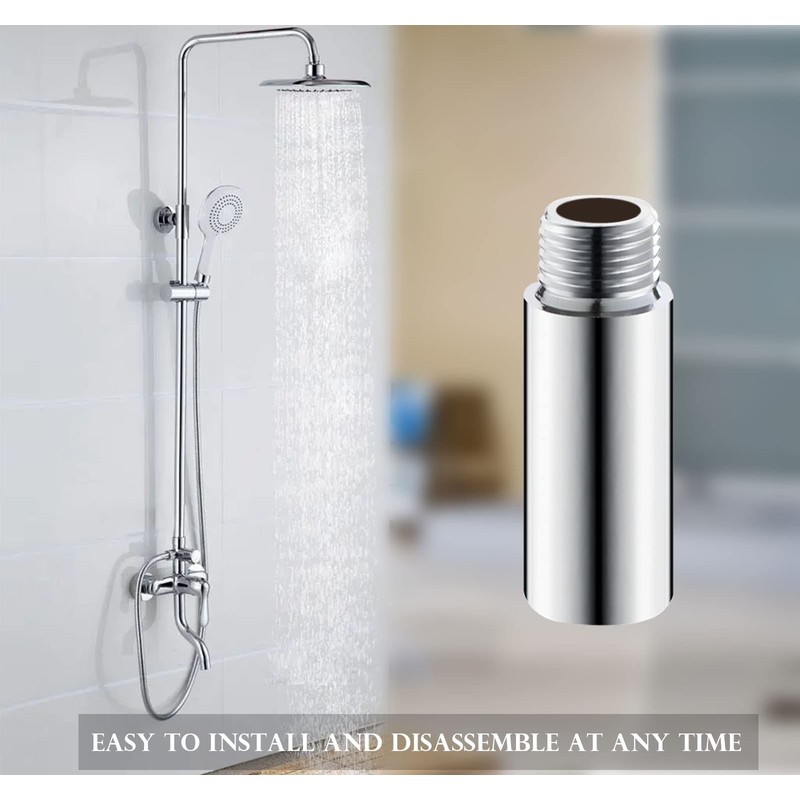 Tworider 2 Inch Length Shower Arm Extension,Handheld Stainless Steel Shower