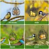 AIMALL Outdoor Hanging Bird Feeder 9.44"x3.74" Iron Wire Spring Birdcage