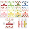Peacoblue Colorful Fruits Chapstick Labels for Tube, Lip Balm Sticker