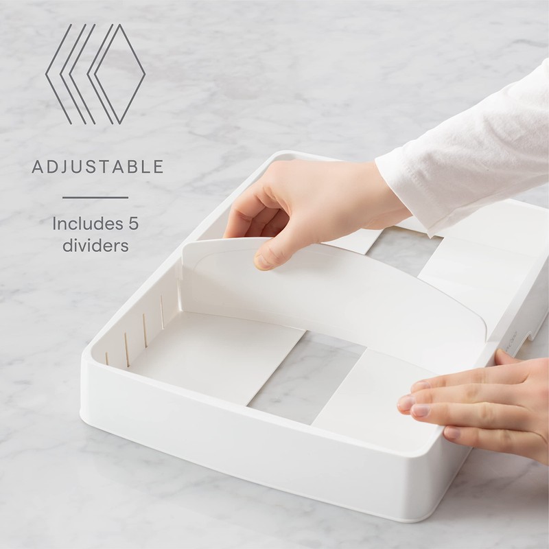 YouCopia StoraLid Adjustable Food Container Lid Organizer for Kitchen Cabinet