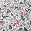 Christmas Reindeer Fabric - Extra Width 160 cm - 100%