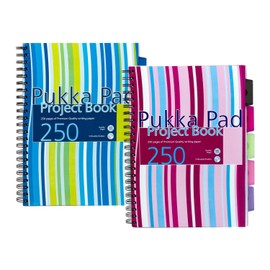 Pukka Project Pads A4 80gsm 5 Coloured Movable Dividers