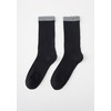 Yomandamor Men's Business Socks, Medium Cylinder, Black, 6 Pairs Set,