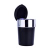 Car Ashtray Lid LED Light Black Car Ashtray Wind Ashtray