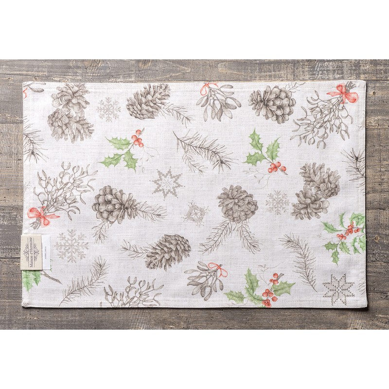 Maison d' Hermine Christmas Dew 100% Cotton Set of 4