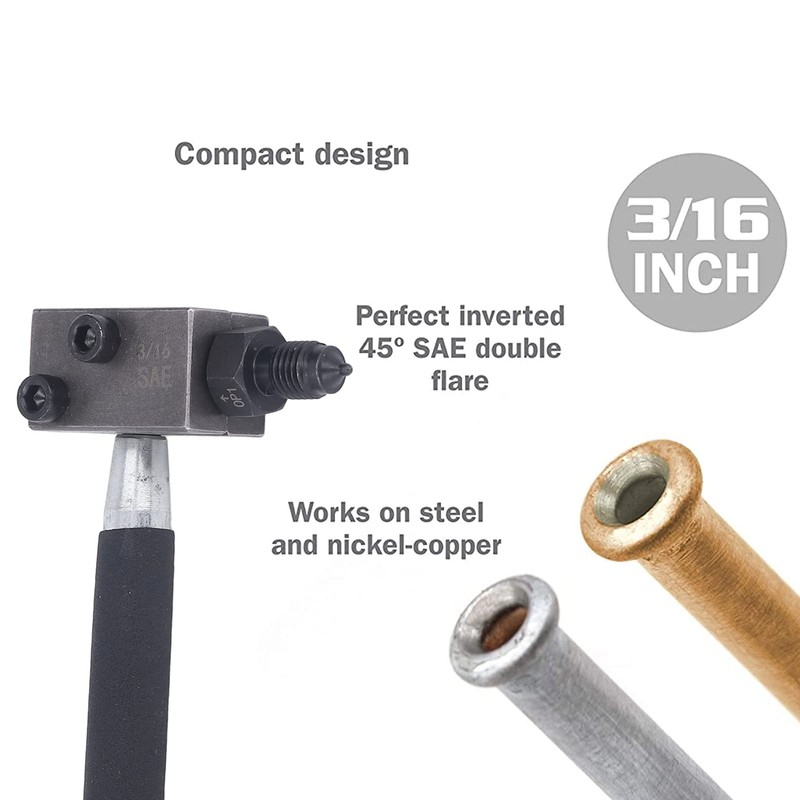BOROCO Double Flaring Tool, 3/16 Inch Brake Pipe Double Flaring