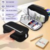 Grandes Estuches para lapiseras Escolares De Negro,lapiceras Organizadoras.Portátil,impermeable,de gran capacidad,duradero.BRNAELY