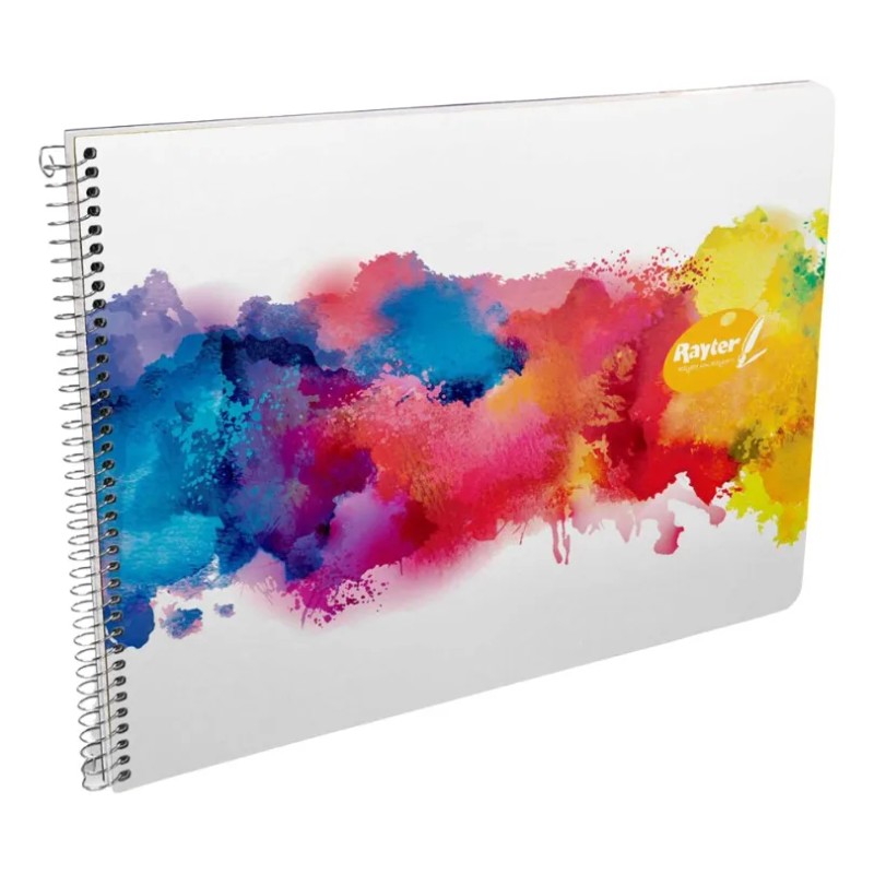 Cuaderno Espiral Rayter Block Artístico 50 Hojas 24.5x32cm Marquilla