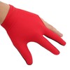 Left Hand Billiard Gloves Polyurethane Fiber Average Size Three Fingers