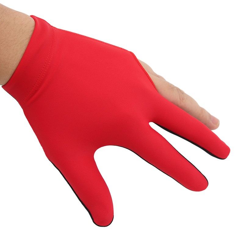 Left Hand Billiard Gloves Polyurethane Fiber Average Size Three Fingers