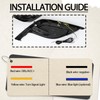 BINQIGOO LED Front Bumper Fog Light Switchback White Daytime Running