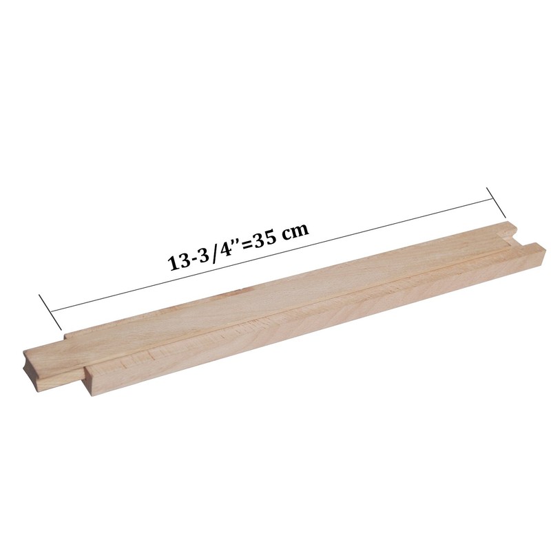 Btibpse Wooden Drawer Slides 13-3/4 Inches Classic Wood Center Guide
