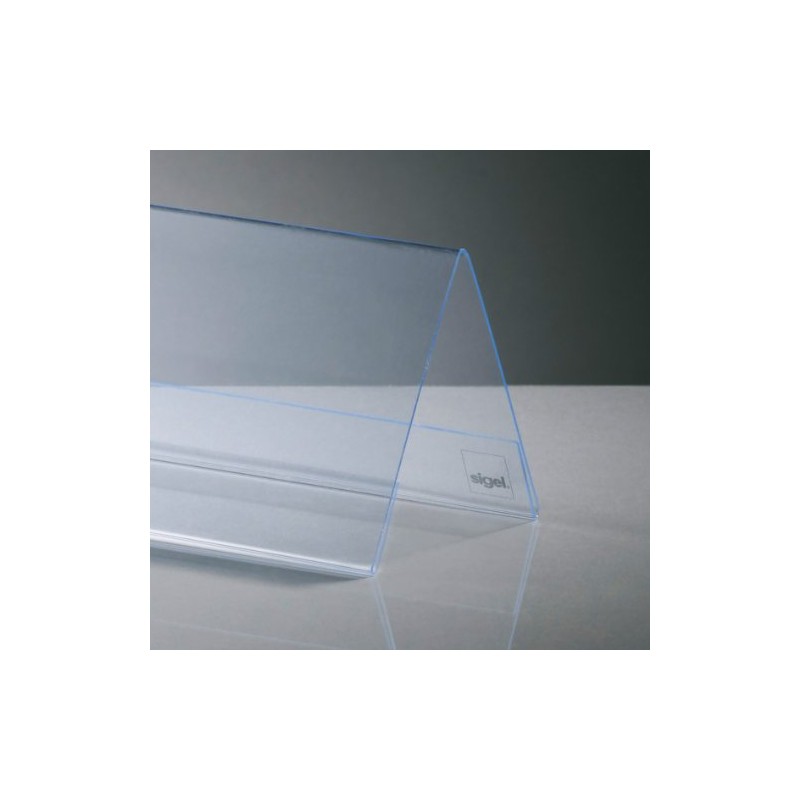 SIGEL TA132 Sign Holder, tent form, for 19 x 6