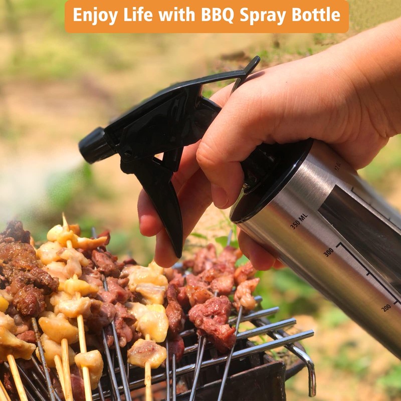 HEYISME BBQ Spray Bottle & Marinade Injector for Smoking, Upgrade