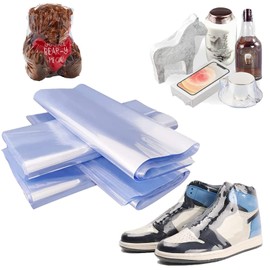 Bolsas Retráctiles 100Pcs, Bolsas de PVC Termorretráctiles para Regalo, para Zapatos, Libros, Maquillaje, Pequeños Regalos, Tarros (100Pcs)