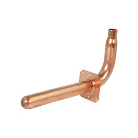Supply Giant QTP-34G8 PEX Copper Stub Out Elbow with Wall Flange, 3/4", Brass