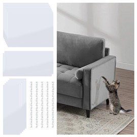 14 Pcs Transparent Cat Scratch Furniture Protector with 50 Pins, Multiple Sizes Corner Couch Protector from Cat Claws, Couch Guards for Cats, Sofa Shield Protectors from Cats Scratching