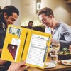Tiorecime Server Book with Zipper Pocket for Waitress, Cute Waiter