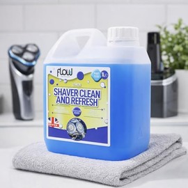 Shaver Cleaning Fluid 1L– Electric Shaver Cleaner & Lubricating Oil – Hygienic Cleaning Solution Refill, Lemon Scent, Razor & Clipper Cleaner for Shavers & Trimmers