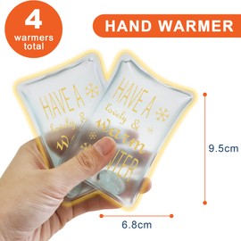 Hand Warmer, Pocket Warmer, Reusable Hand Warmer, Children's Kink, Set of 4 for Cold Days and for Office/On the Go, Pocket Heating Pad, Gift for Children, Women, Men