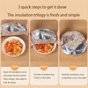Tapas de aluminio para conservar alimentos, tapas elásticas reutilizables de
