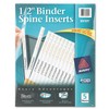 Avery 89101 Binder Spine Inserts, 1/2-Inch Spine Width, 16 Inserts/Sheet,