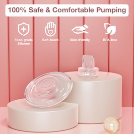 6PCS Breast Pump Replacement Parts Compatible with S9 Pro / S12 Pro / S9 / S12 Wearable Breastpump, momcozy Electric Breast Pumps Replacement Accessories, Breastfeeding Essentials Kit for New Moms