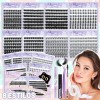 Kit De Extensiones De Pestañas De 8 Estilosgran Capacidad