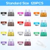 JOREST 120 PCS Car Fuses, For Car/Truck/Motorcycle (2A 3A 5A