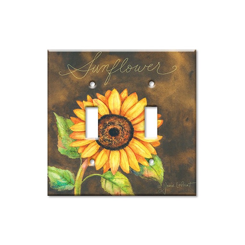 Art Plates - Double Gang Toggle OVERSIZE Switch Plate -