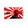 Sticker Japan Kamikaze Flag War Pilot 6 x 10 cm