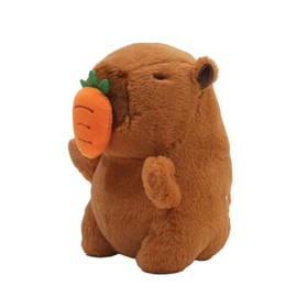 Clearstone Capybara Plush Keychain Chabimaru Carrot 18.5cm Brown