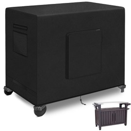 Kovshuiwe 60"L x 24"W x 35"H Outdoor Table Cover for Dining Cart Table, Stainless Steel Grill Cart Trolley Table with Wheels Three-Shelf Movable Food Prep and Work Cart Table Heavy Duty Grill Cart