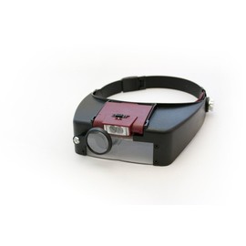 LED Stirnlupe Kopflupe Lupenbrille Brillenlupe Licht Lampe Leuchte Lupe Stirnband