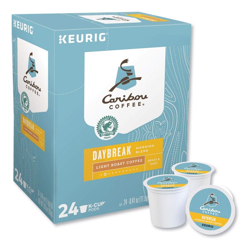 Caribou Coffee Daybreak Morning Blend, K-Cups for Keurig Brewers, 24