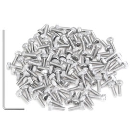 105 Pieces M2.5 x 6mm Socket Head Cap Screws, Thread Pitch 0.45mm, Sutemribor M2.5 Screws, 304 Stainless Steel, Fully Threaded, Silver