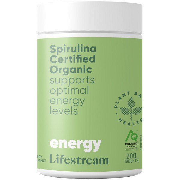 Lifestream Spirulina Certified Organic Tablets 200